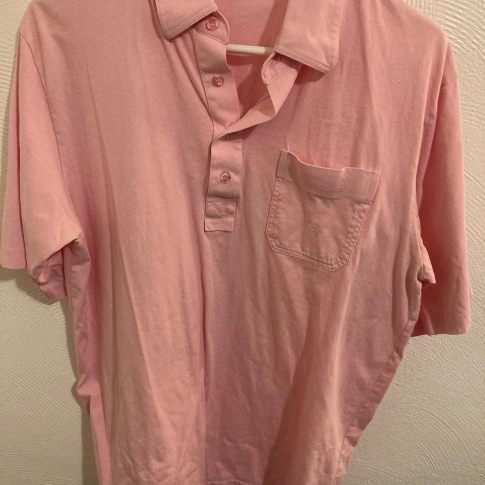 Par. Four pink polo, medium shirt.